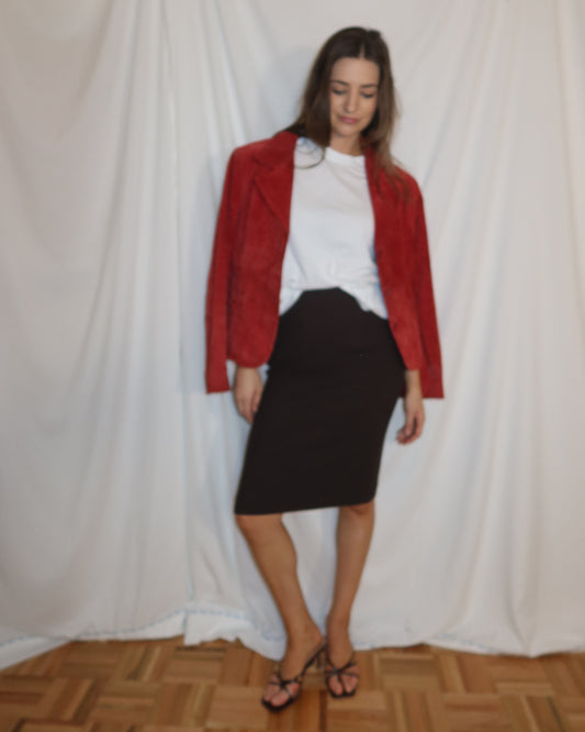 Vintage 1990's Chocolate Brown Jones Wear Pencil Skirt- Size XS/4