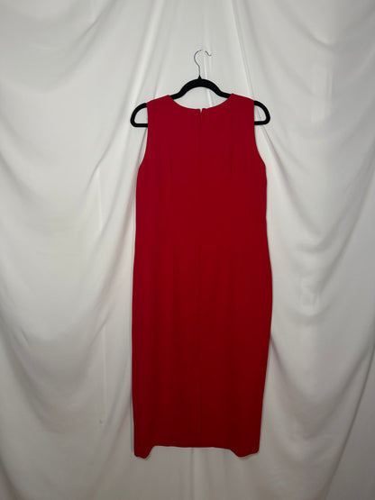 1990's Red Maxi Shift Dress- Size 12P