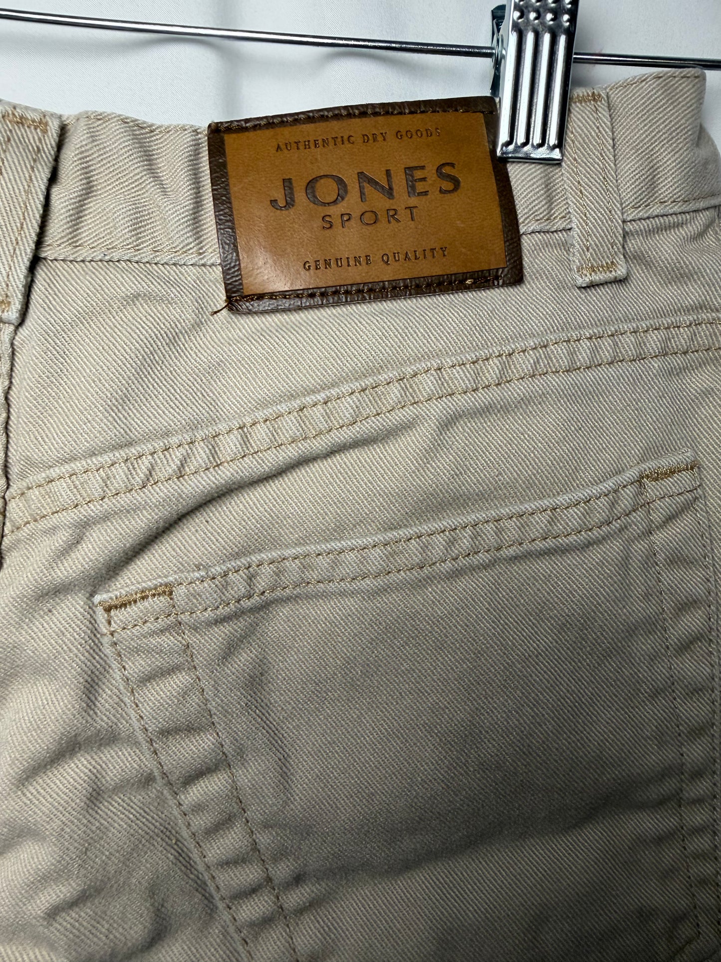 1990's Cotton Tan High Waisted Jean Shorts- Size 8