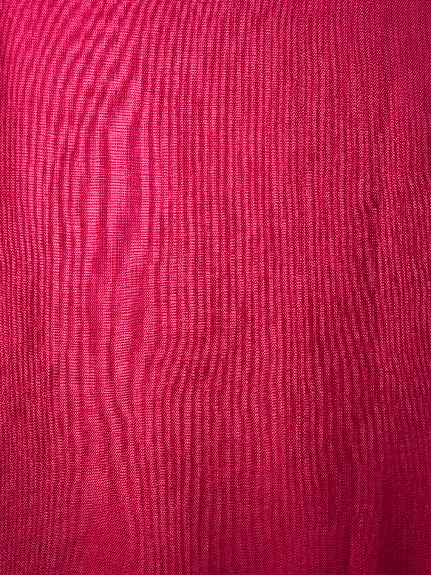 1980's Hot Pink Scallop Detail Mini Shift Dress- Size 12
