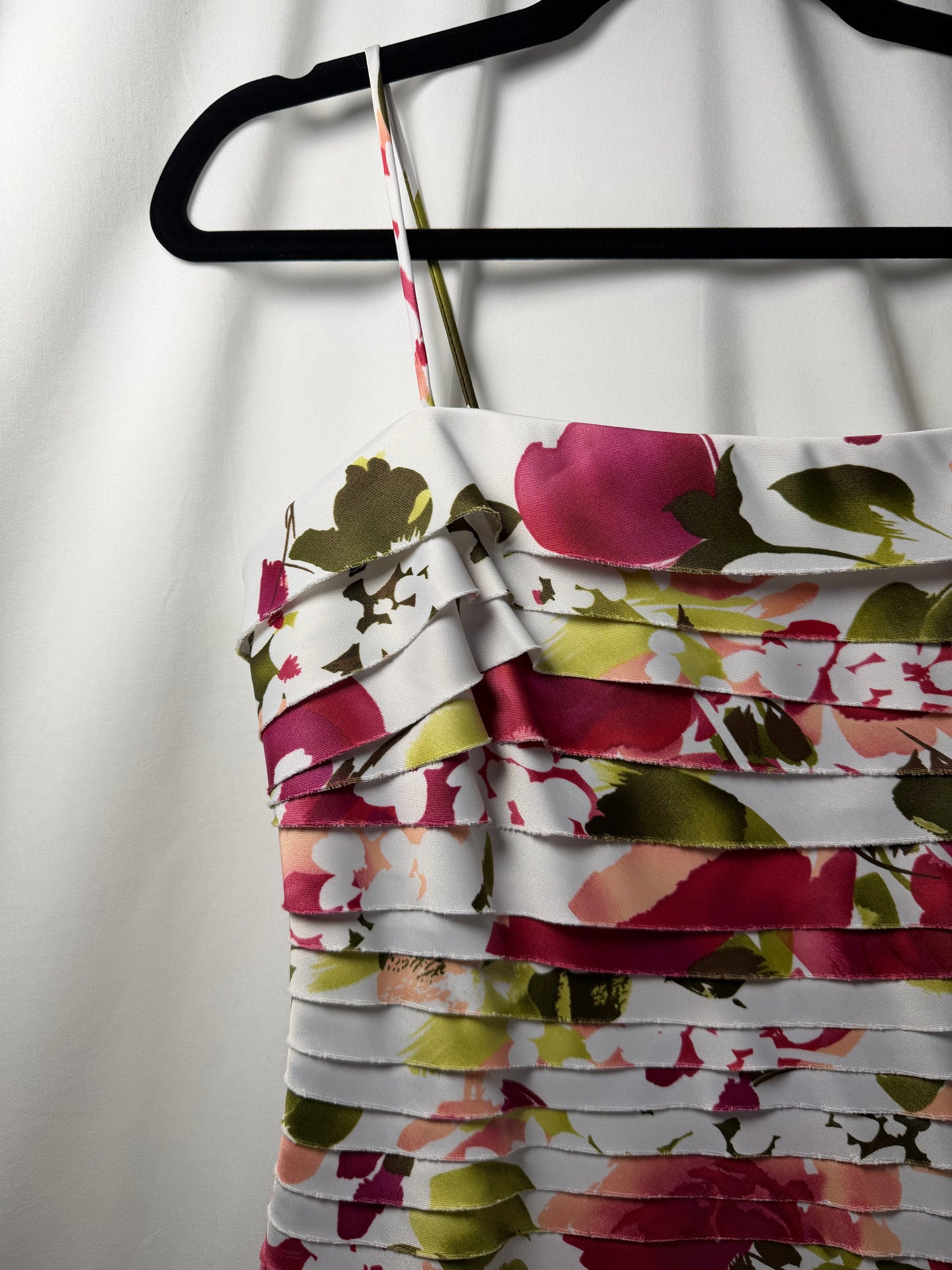 Y2K Floral Layered Mini Dress- Size 4