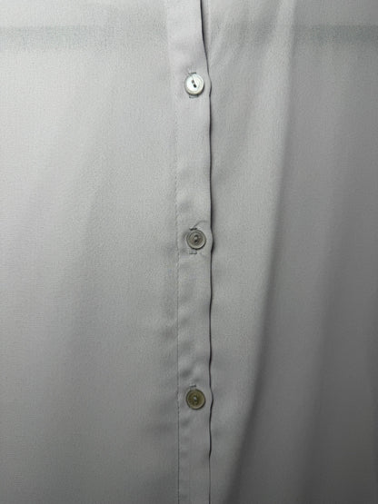 1980's Femme Rose Detail Tulip Sleeve Blouse- Size S