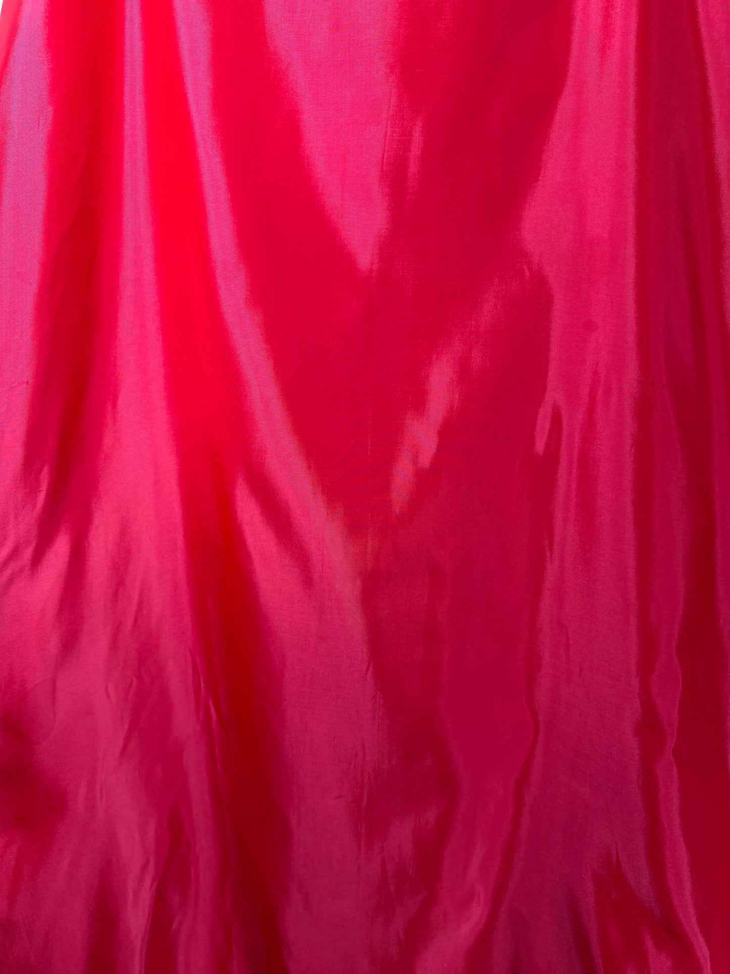 Y2K Hot Pink Taffetta Maxi Skirt- Size S/M