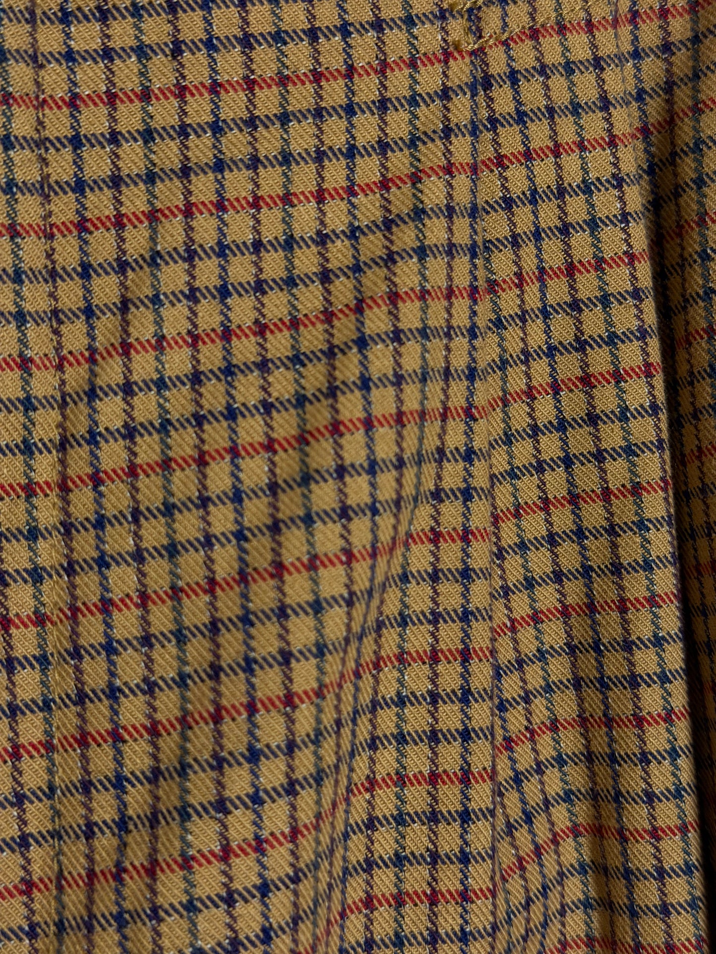 Vintage 1990's 100% Cotton Plaid Liz Claiborne Pleated Carrot Shape Trousers- Size 12/M