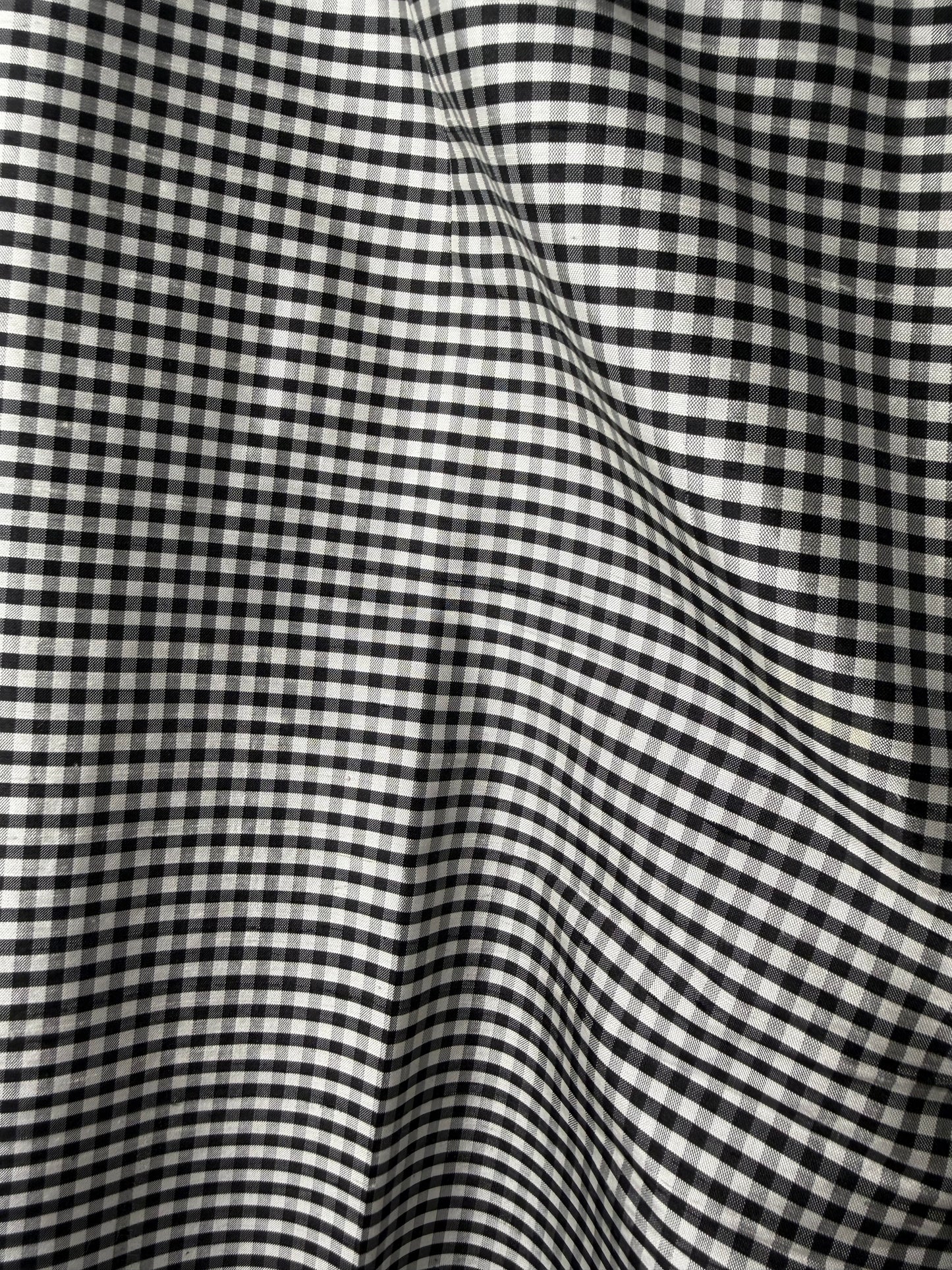 1990's 100% Silk Gingham Cigarette Pants- Size 4/S