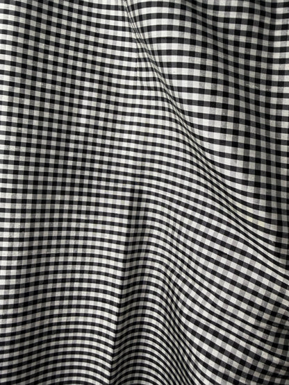 1990's 100% Silk Gingham Cigarette Pants- Size 4/S