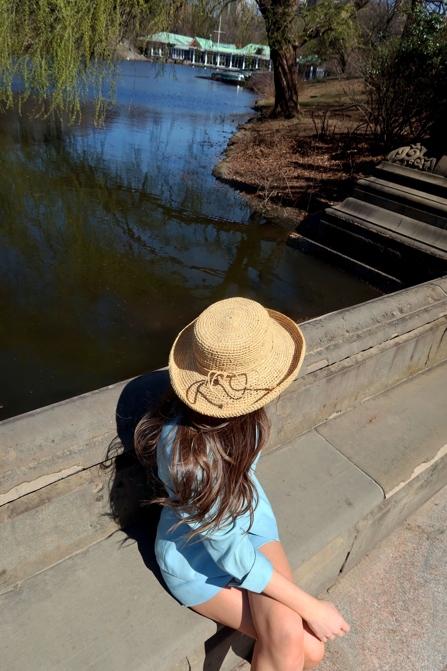 Bow Straw Sun Hat
