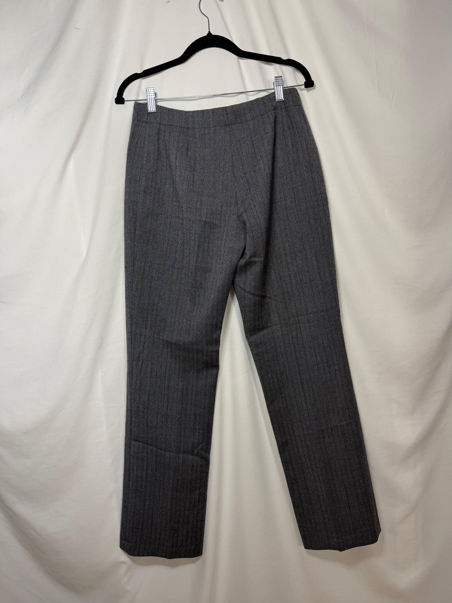 Vintage 1990’s 100% Wool Herringbone Straight Leg Trousers- Size 4