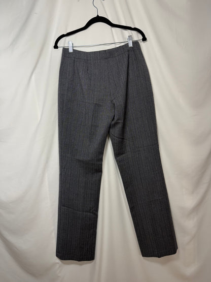 Vintage 1990’s 100% Wool Herringbone Straight Leg Trousers- Size 4