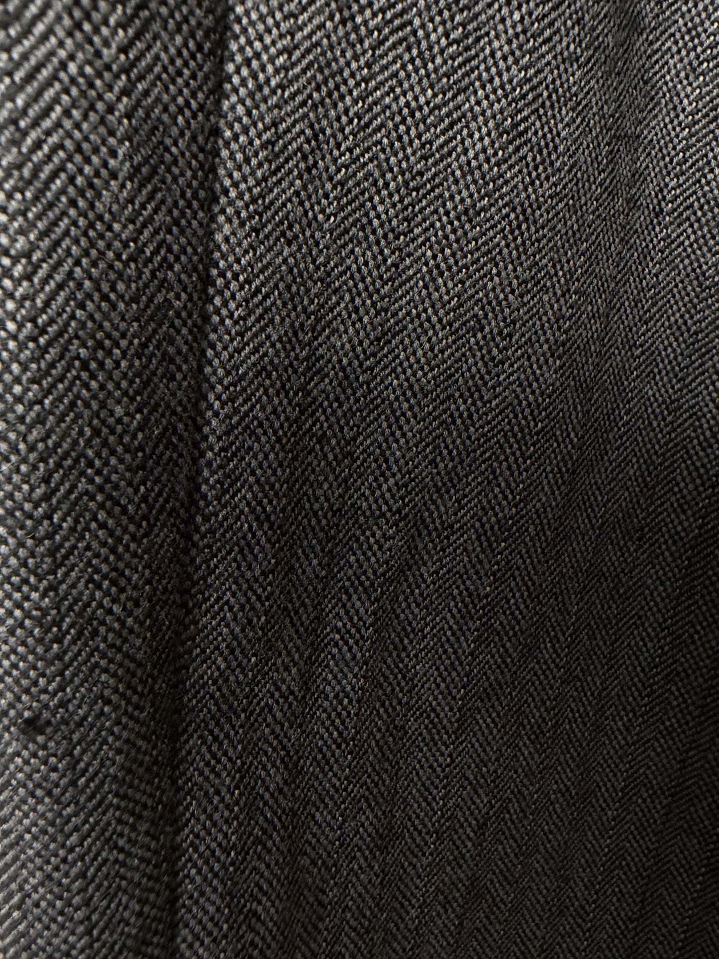 Vintage 1990’s 100% Wool Herringbone Straight Leg Trousers- Size 4