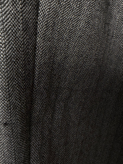 Vintage 1990’s 100% Wool Herringbone Straight Leg Trousers- Size 4