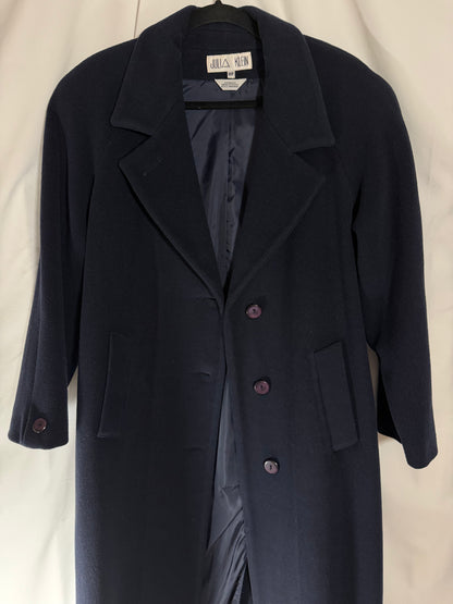 Vintage 1990’s Wool Classic Navy Blue Raglan Sleeve Peacoat- Size 8/M